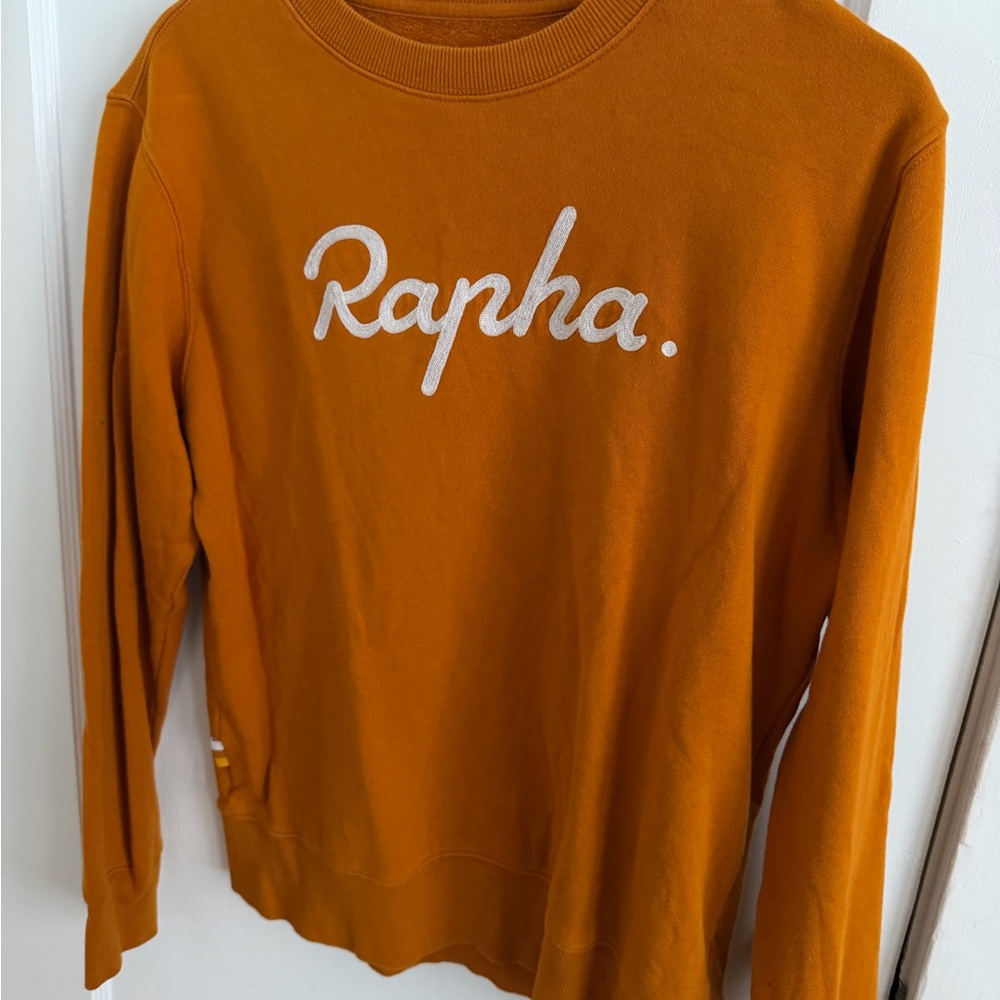 Rapha Orange Fleece Top